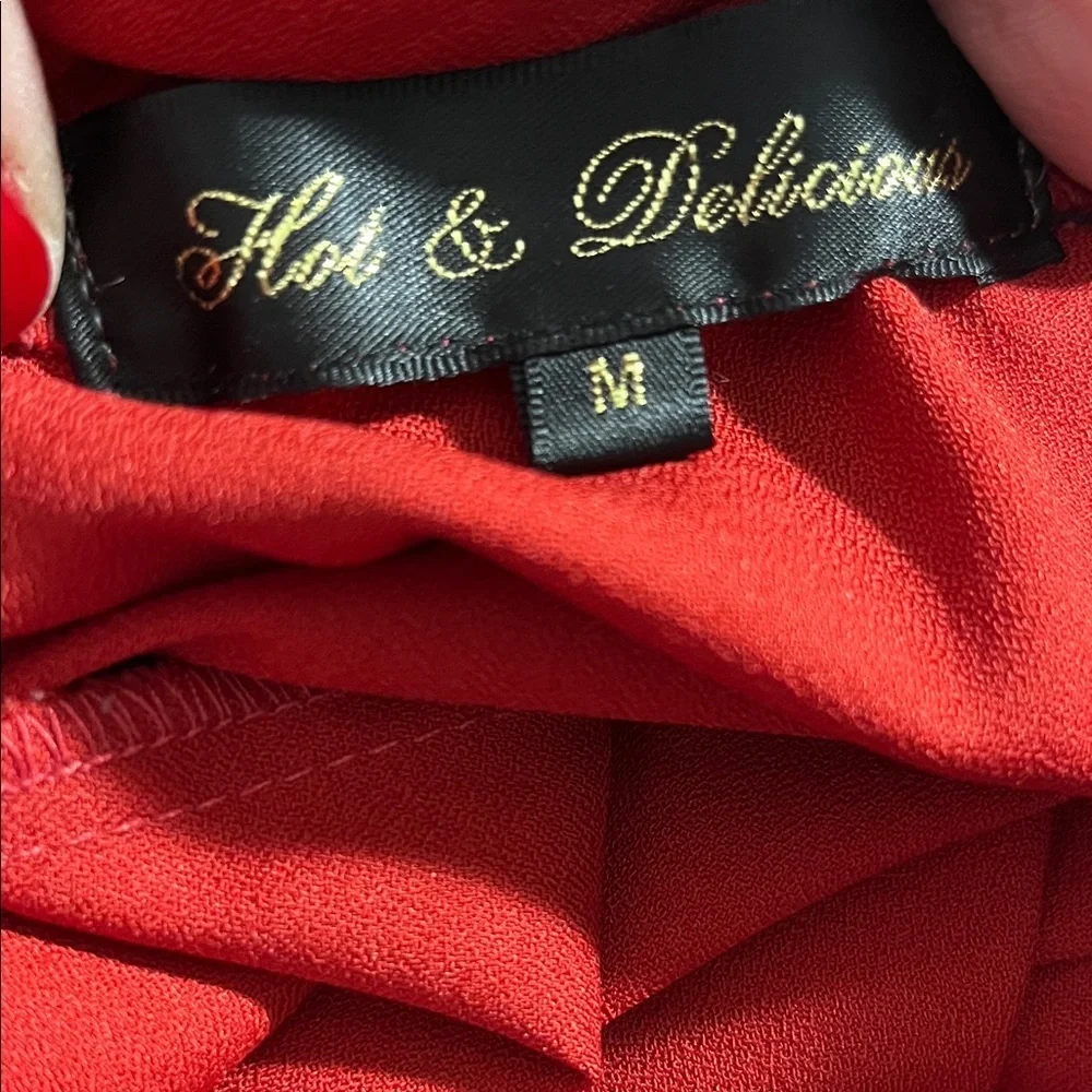 Hot & Delicious Red Halter Tie-Back One-Piece Romper